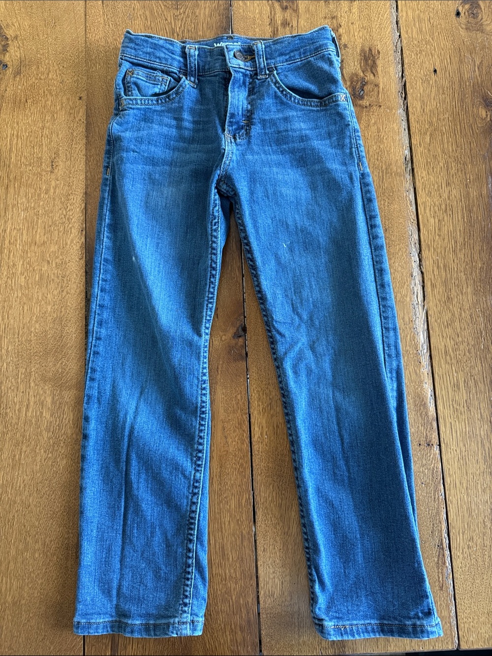 Wrangler Kids Blue Straight-Leg Jeans
